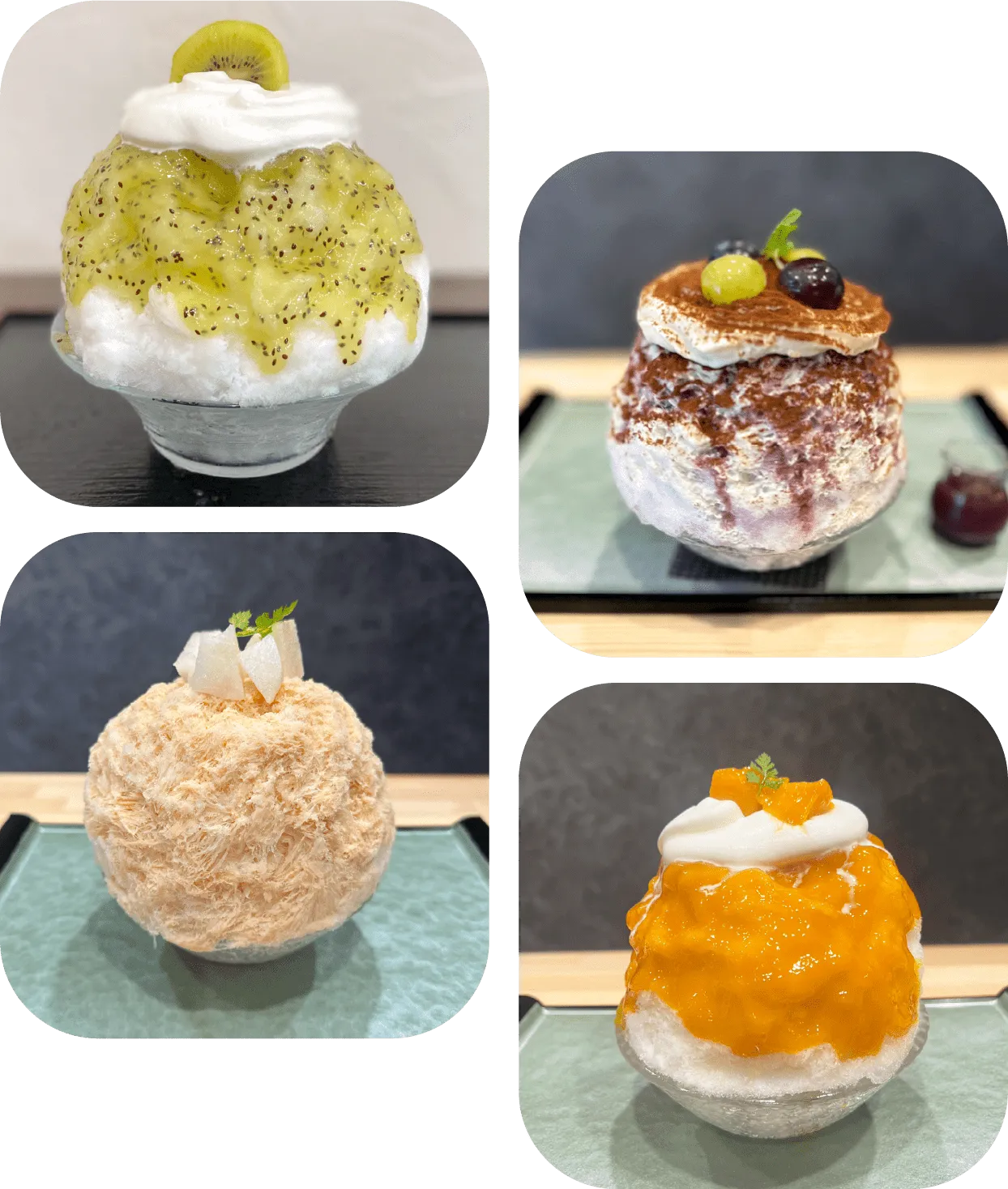 出張天然氷のかき氷のメニュー – 氷の音ケータリングサービス
